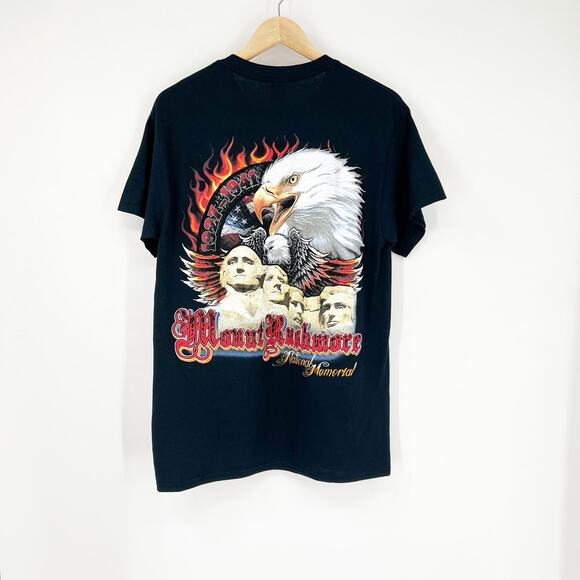 Sturgis Black Hills Motorcycle Rally Black Graphic T-Shirt Men's Size Medium - Picture 1 of 4